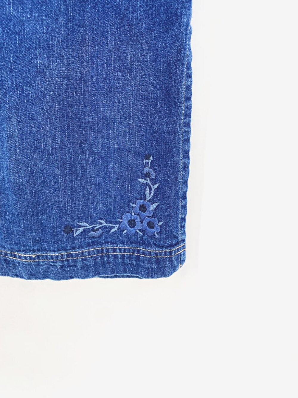 White Stag Vintage Embroidered Denim Midi Skirt - Picture 3 of 9